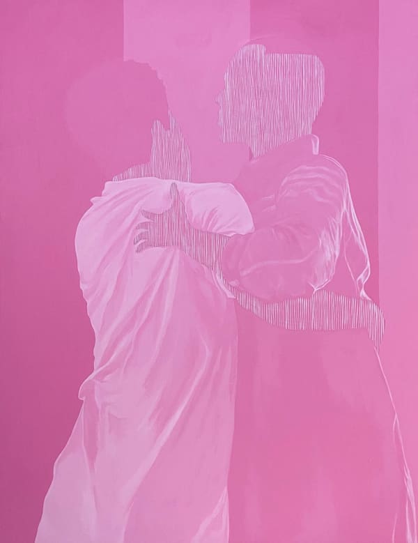 Ameh Egwuh Hug, 2025 Acrylic on Canvas 26 x 34 in 66 x 86.4 cm