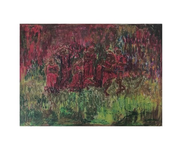 Nzubechukwu Ozoemena Fellowship for the downtrodden, VI, 2024 Oil, pastel on paper 16 27/50 x 11 81/100 in 42 x 30 cm