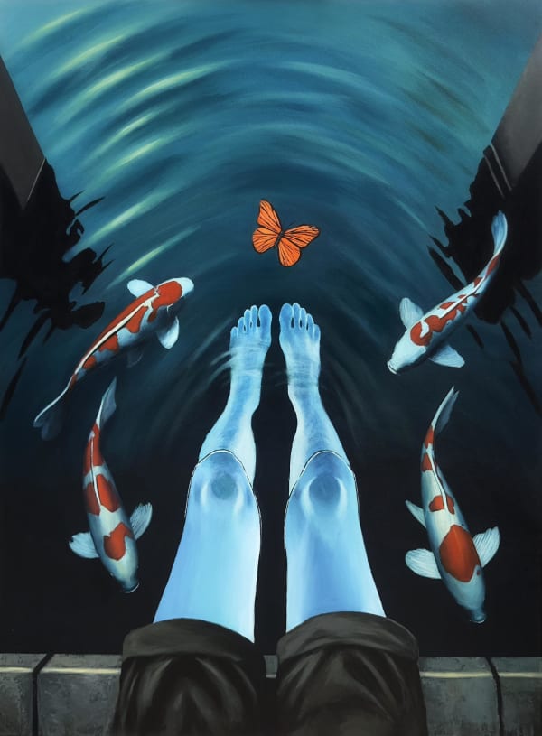 David Otaru At low tides, 2025 Acrylic on Canvas 48 x 36 in 121.9 x 91.4 cm