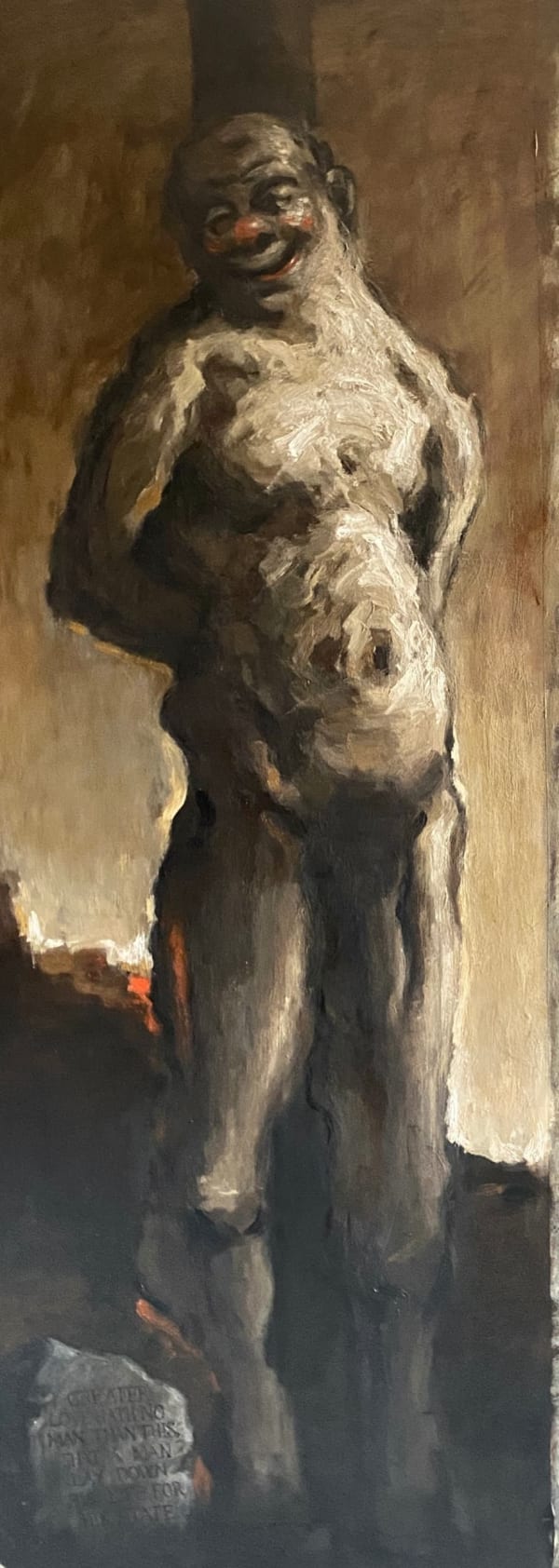 David Ngaji Rufus the State Goat, 2025 Oil on Canvas 21 13/20 x 59 21/25 in 55 x 152 cm