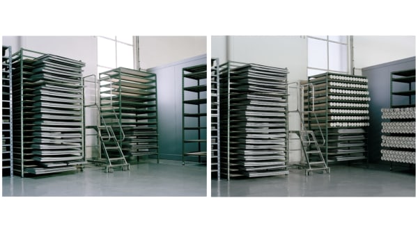 Armelle Skatulski, Nachtrag II (dédoublement d'appareil), diptych from Absent Machine.