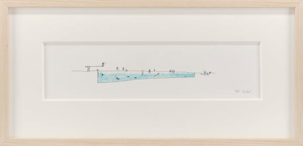 Yvonne Farrell RHA, Summer Day: Tullamore outdoor swimming pool