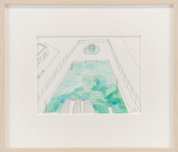 Yvonne Farrell RHA, Childhood Memory: The high diving board, Tullamore pool