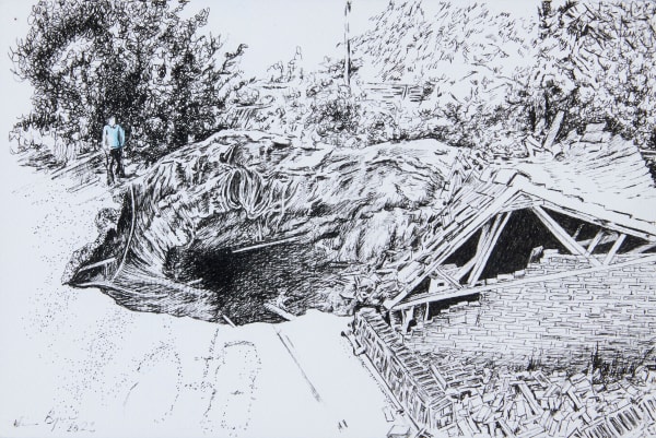 Vivienne Byrne, Crumbling Earth, Lost Sods, Sinkhole Yorkshire 1997