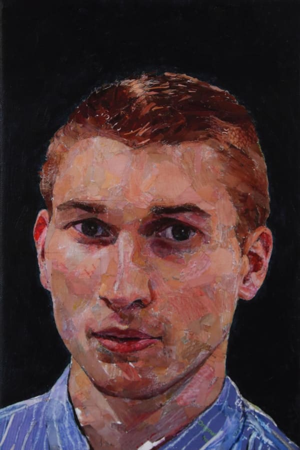 Kate Newington, Owen on a Black Background