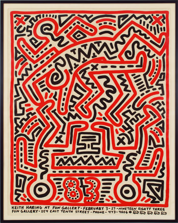 Keith Haring, Fun Gallery Poster, 1983