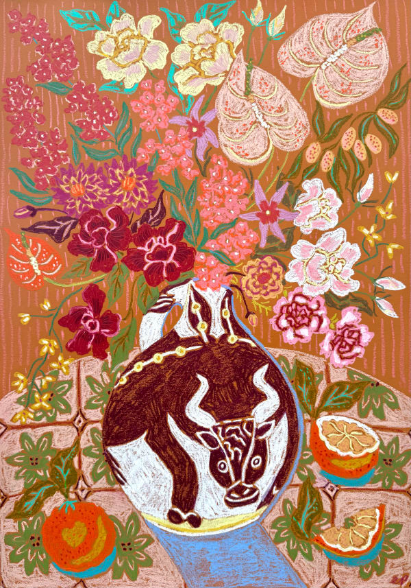 Camilla Perkins, Studio Flowers from Mallorca, 2025
