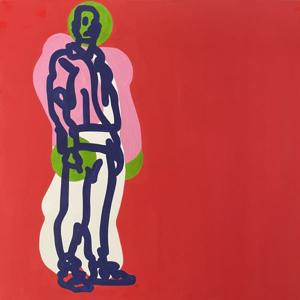 Toby Neilan, Figure on Red, 2021