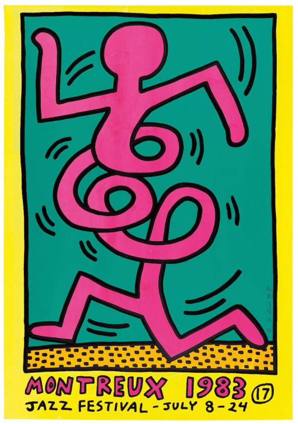 Keith Haring, Montreux Jazz Festival (Limited Edition), 1983