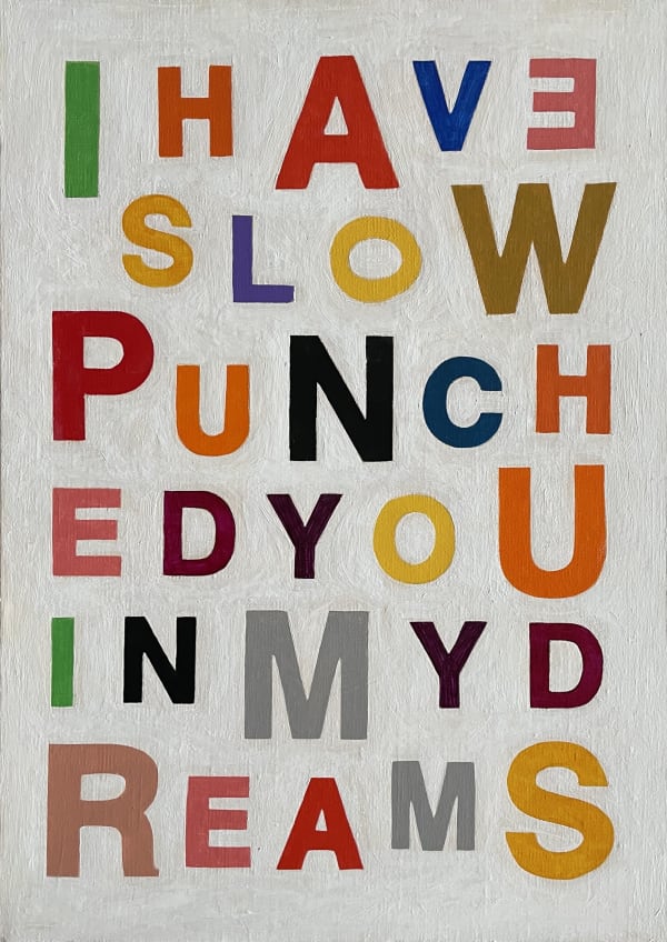 Ces McCully, I have slow punched you in my dreams (scatter), 2022