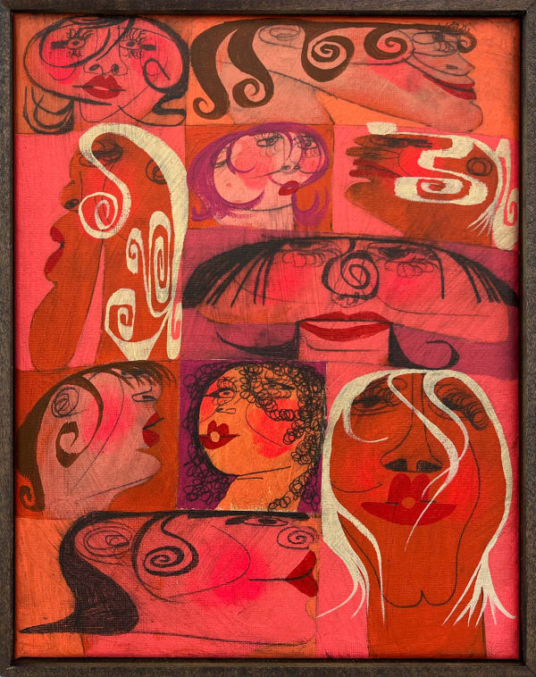 Kevin Sabo, Group Chat (Tonal Peach), 2025