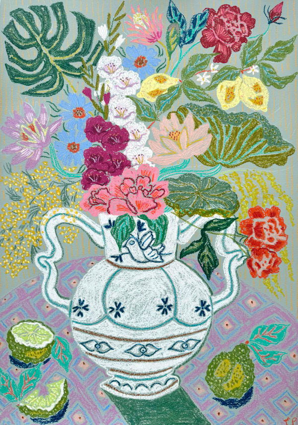 Camilla Perkins, Studio Flowers from Ischia, 2025