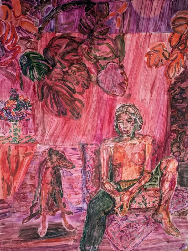 Martha Zmpounou, Evening in the Garden, 2025