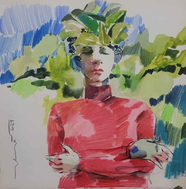 Golnaz Afraz, Series of Portraits, 2021