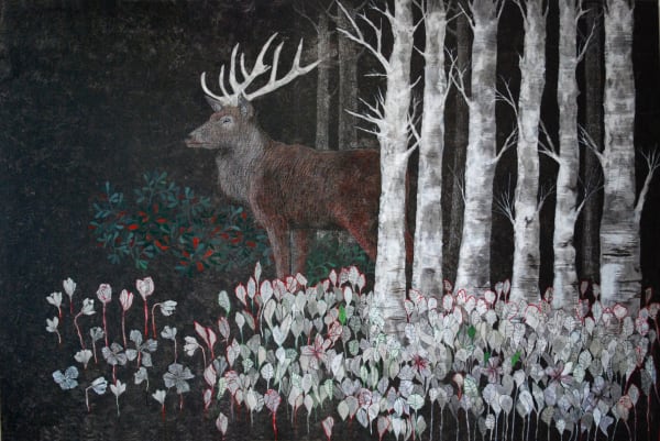 Cécile Duchêne Malissin, Cerf noir/ Black deer , 2017