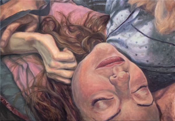 Lara Rottinghaus Pyjamaparty, 2019 Oil on linen 105 x 155 cm 41 3/8 x 61 1/8 in