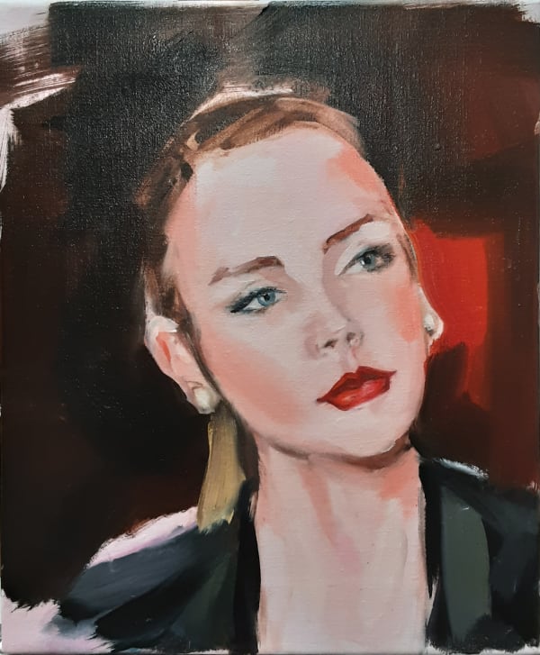 Eugenia Cuellar Pauline, 2021 Oil on linen 41 x 33 cm 16 1/8 x 13 in