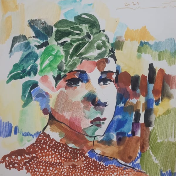 Golnaz Afraz, Series of Portraits, 2021