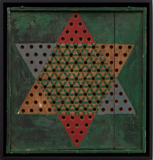 American Unidentified, Chinese Checkers Game Board, c. 1930-40