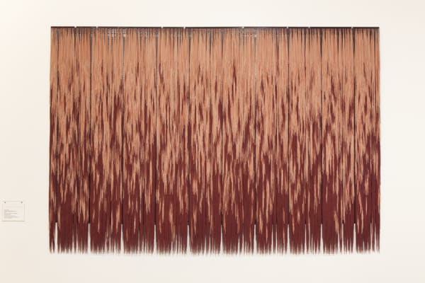 Red and pink blended together making up a large rectangle.