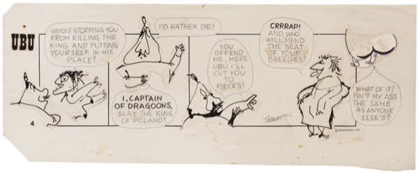 Franciszka THEMERSON, Comic strip 4 (of 90), 1970