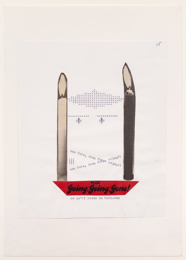 Henri CHOPIN, Going, Going, Gone!, 1972