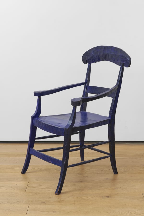 Bob LAW Gauguin’s Chair, 1984 Painted carved wood, unique Height 100 cm