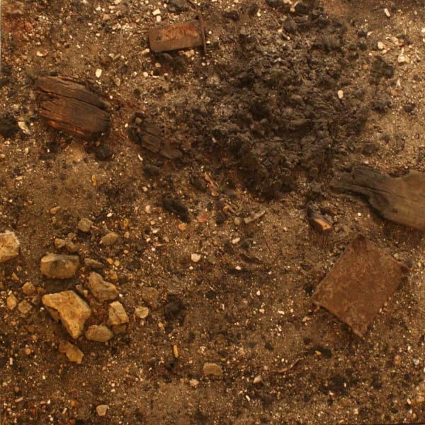 Boyle Family, Demolition Fire Study and Trivet, 1989