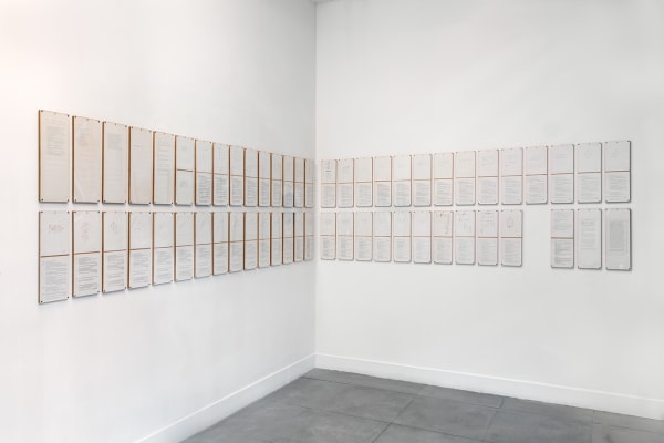 Ed HERRING DARN, 1972 57 typed and hand-drawn sheets, approximately A4 in size