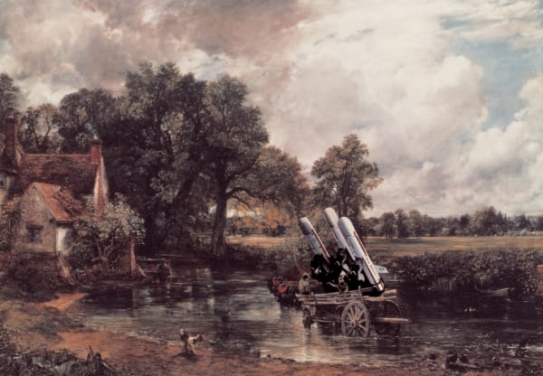 Peter KENNARD, Haywain with Cruise Missiles, 1980
