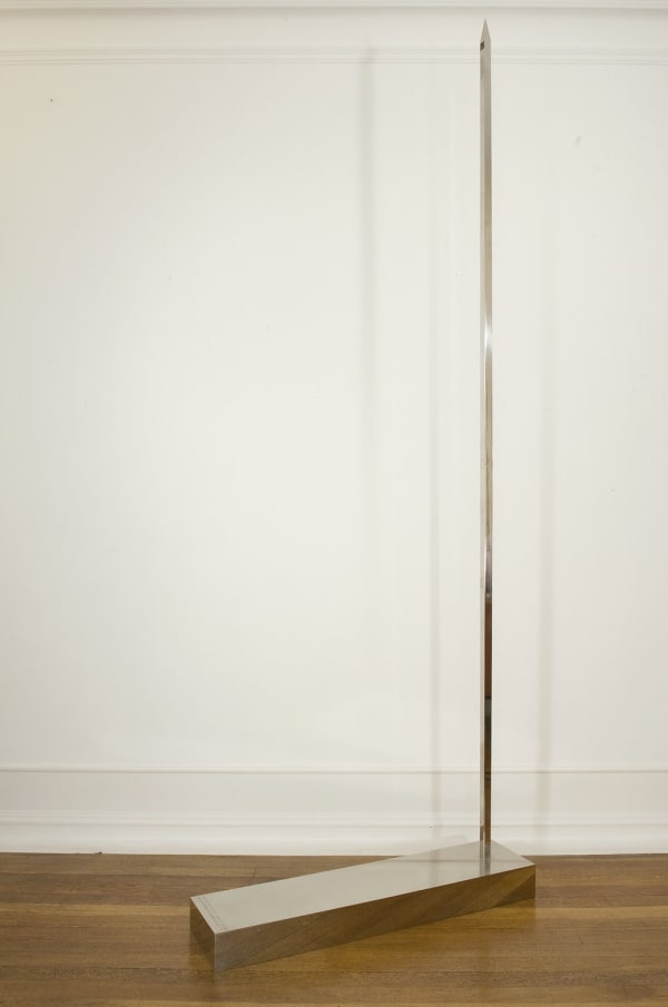 Bob LAW Obelisk For A Day, 1999 Stainless steel Height 274.3 cm Edition of 3 plus 1 AP