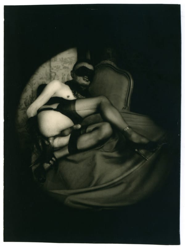 Pierre MOLINIER Éperon d'amour [The Love Spur], 1960 c Vintage silver gelatin print 15.2 x 11.4 cm