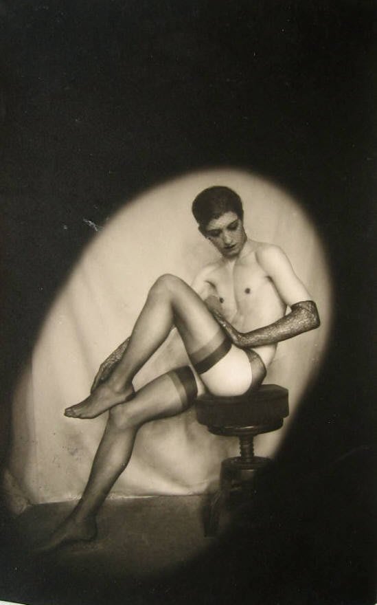 Pierre MOLINIER, Portrait of Luciano Castelli, 1974