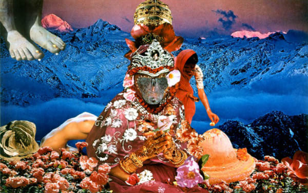 Penny SLINGER Offerings at Twilight, 1976 Photo collage on board 41.9 x 59.4 cm On board: 50.8 x 68.6 cm