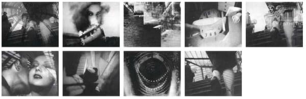 Victor BURGIN Fiction Film, 1991 Portfolio of 9 video / computer duo-tone screen prints, with title page, colophon, statement and box 75.5 x 95.2 cm (each) Edition of 35