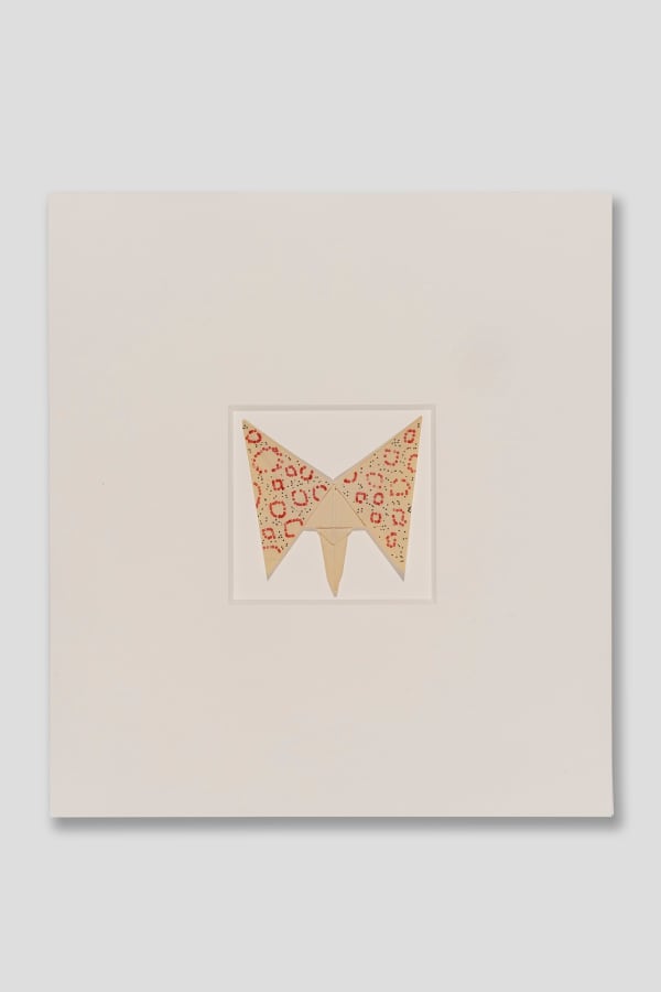 Dom Sylvester HOUÉDARD, Untitled [Butterfly with red o's], 1963