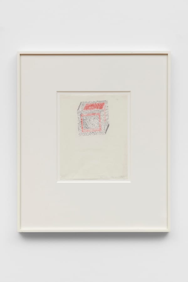 Dom Sylvester HOUÉDARD, partial cube within a cube, 1969