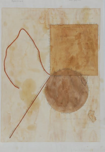 Franz Erhard WALTHER, Two lines, two fields, 1969/71