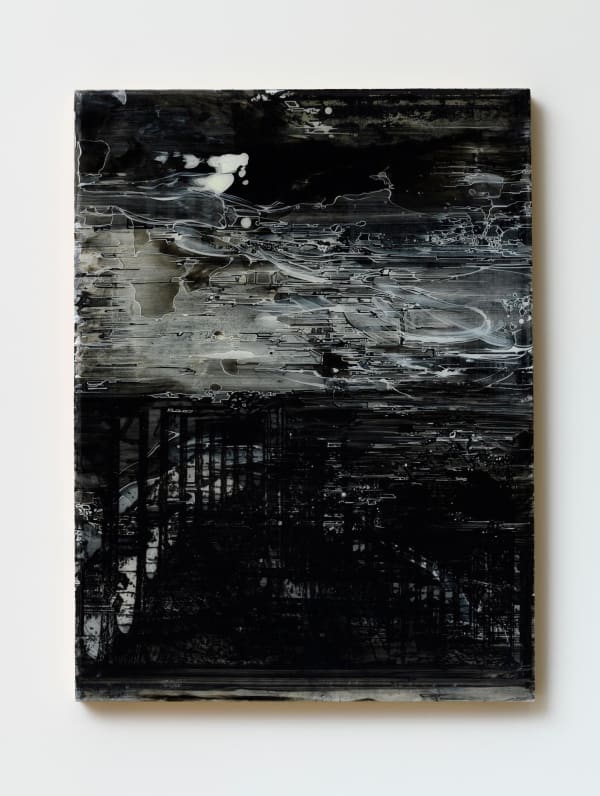 Ann-Marie JAMES Forum 1, 2017 Acrylic on board 40.5 x 30.5 x 2.5 cm