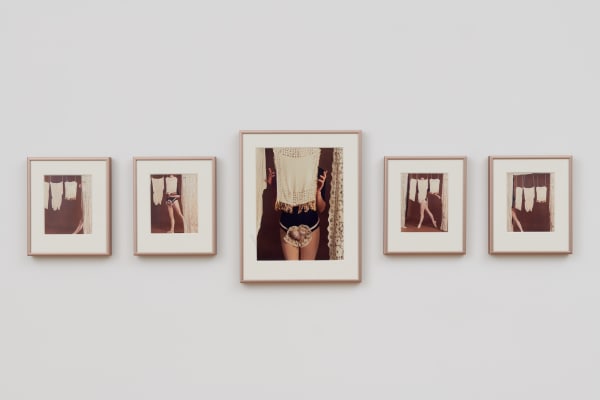 Rose ENGLISH Study for a Divertissement: Diana and Porcelain Lace Veil, 1973 Set of 5 c-prints, vintage Unframed: x1 - 25 x 20 cm Unframed: x4 - 14 x 11 cm Framed: x1 - 33 x 26 x 2 cm Framed: x4 - 21.1 x 17.5 x 2 cm