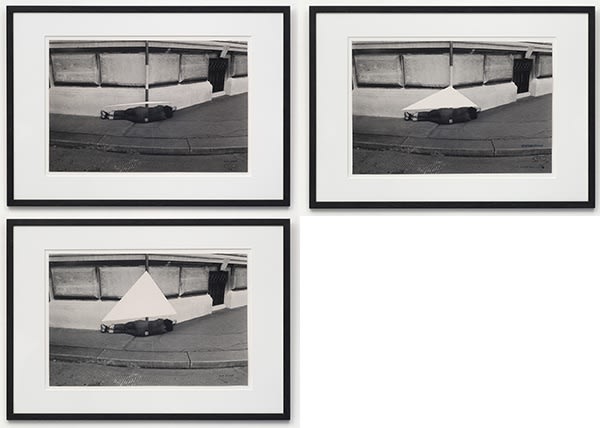 Valie EXPORT, Drei Figurationszeichen Drei Körperkonfigurationen (Three Characters Figuration Three Bodies Configuration), 1972/1976