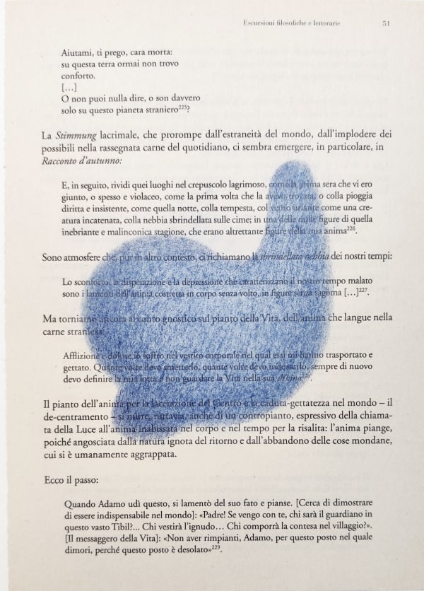Armida GANDINI, Pagine bagnate: antropologia della lacrima_09, 2018