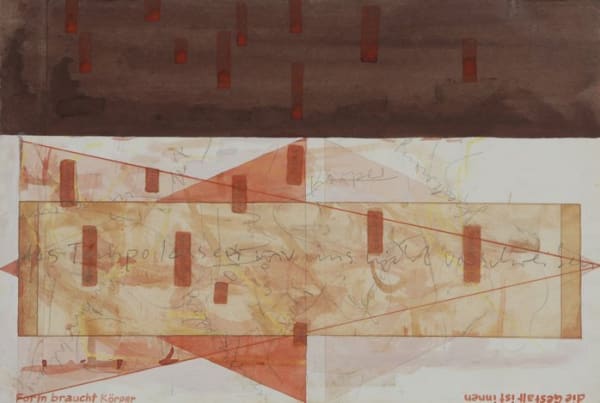 Franz Erhard WALTHER, Die Gestalt ist innen - Form braucht Körper, 1969/74