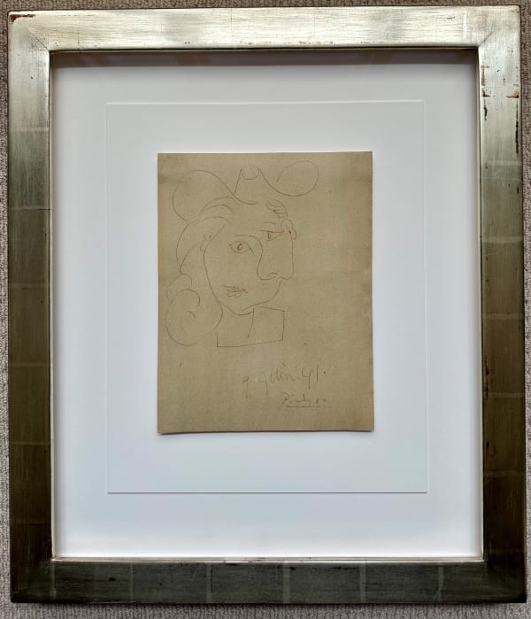 Pablo Picasso (1881-1973), Tete de femme au chapeau