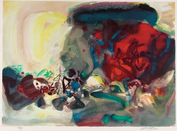 Chu Teh-Chun 朱德群, Joyful Encounter​ 喜相逢, 2004