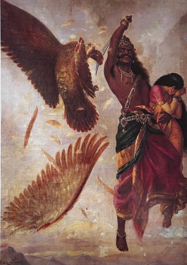 Ravi Varma, Abduction of Sita (Jatayu Vadha) Edition of 100