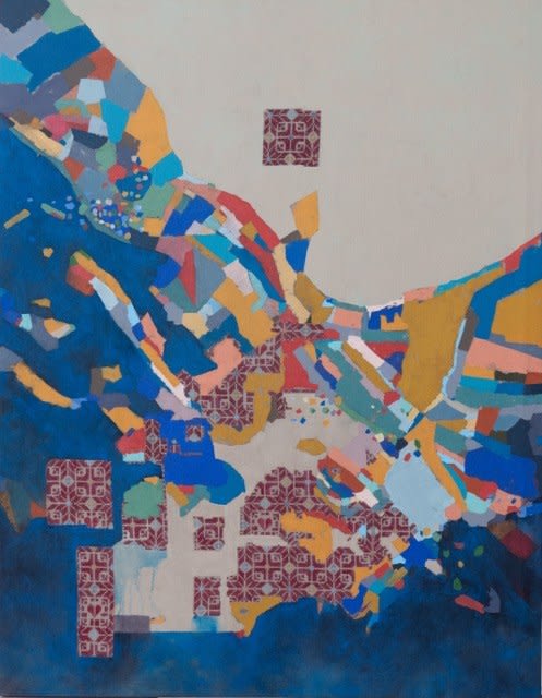 Tala Atrouni, Stitched Impression 2, 2024