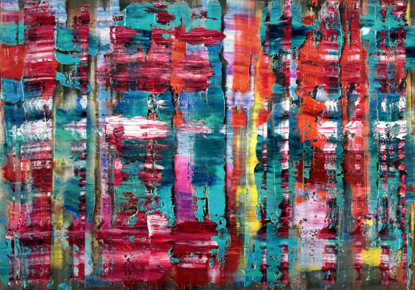 Rob and Nick Carter, Oil Paint Scan with Oil Paint I, 2023