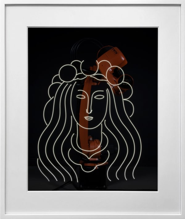 Rob and Nick Carter, Robot Light Drawing, Fée au chapeau de clarté, Souvenir du Mallarmé, after Henri Matisse (1933), 2022