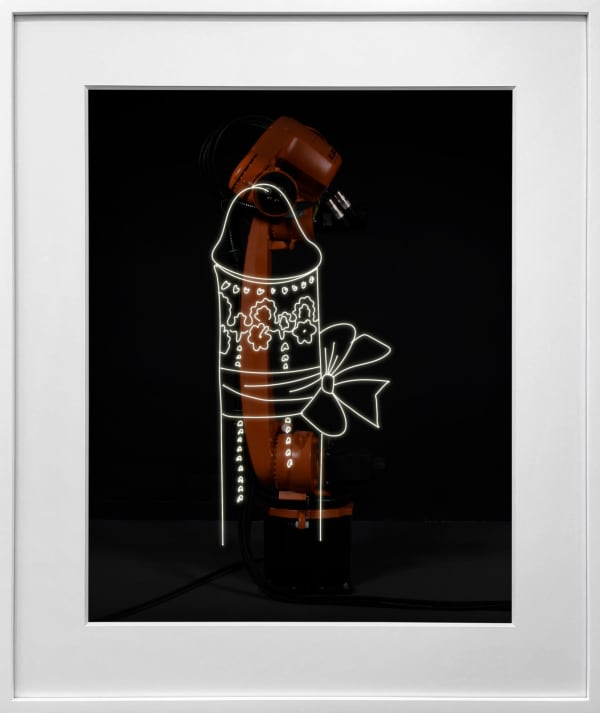 Rob and Nick Carter, Robot Light Drawing, Decorated Penis, after Andy Warhol (c.1957), 2022